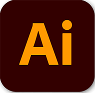 logo Illustrator, un A et un I en jaune