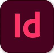 Logo indesign, un I et un D avec la couleur rose