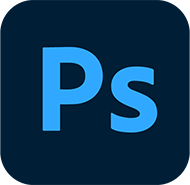 logo Photoshop, un P et un S en bleu